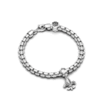 PULSERA DE ESLABONES CON FLOR DE LIS