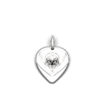 PÚA DE GUITARRA CON CALAVERA Y GRABADO ROCK